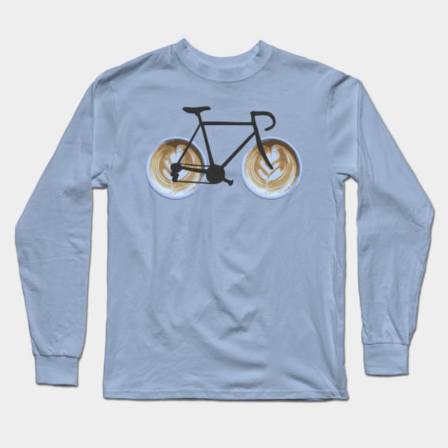 I Bike a Latte Long Sleeve T-Shirt by dvdnds